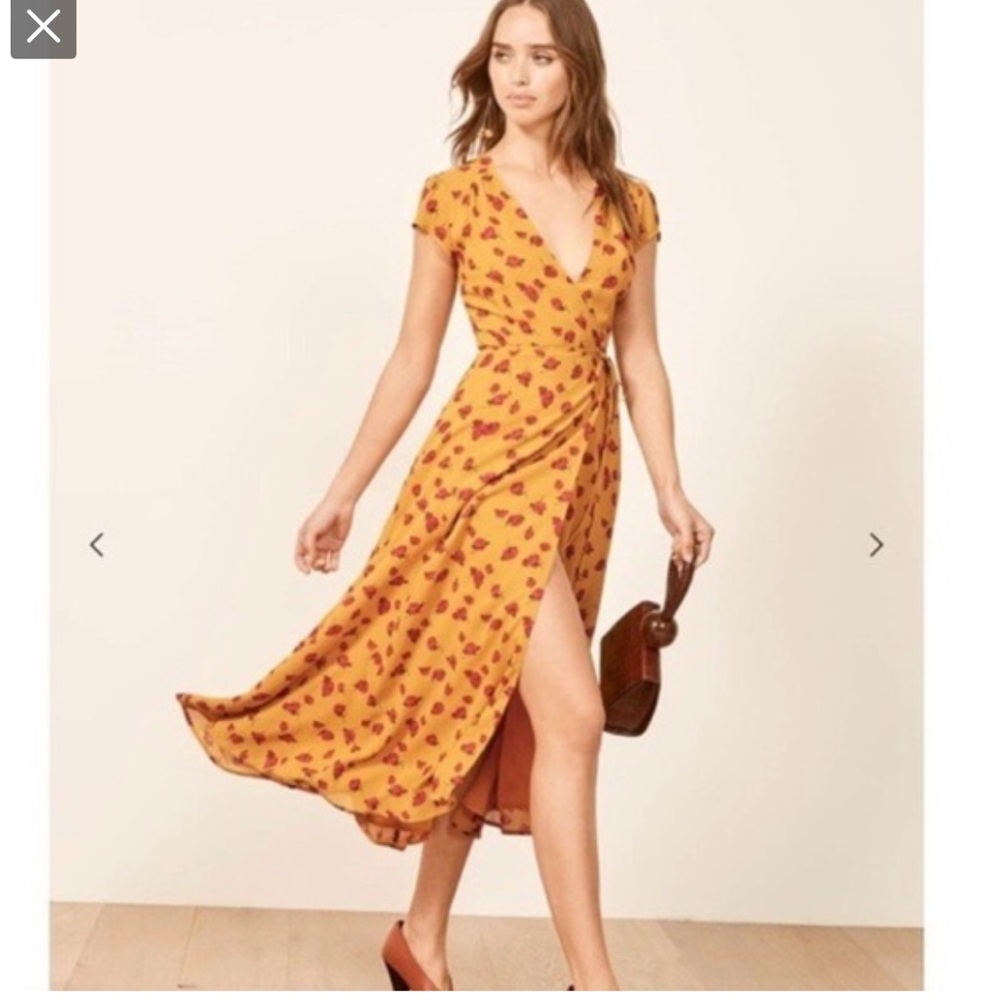 Reformation - Carina Midi Wrap Dress